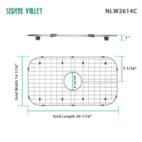 Serene Valley centered-drain view demonstrates precise drain alignment