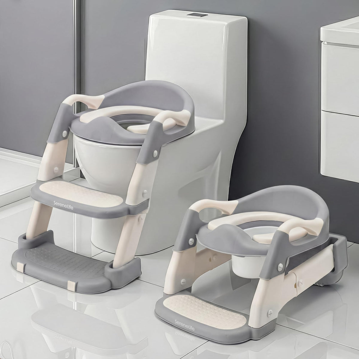 SereneLife 2-in-1 potty chair with bowl supports easy early potty sessions.