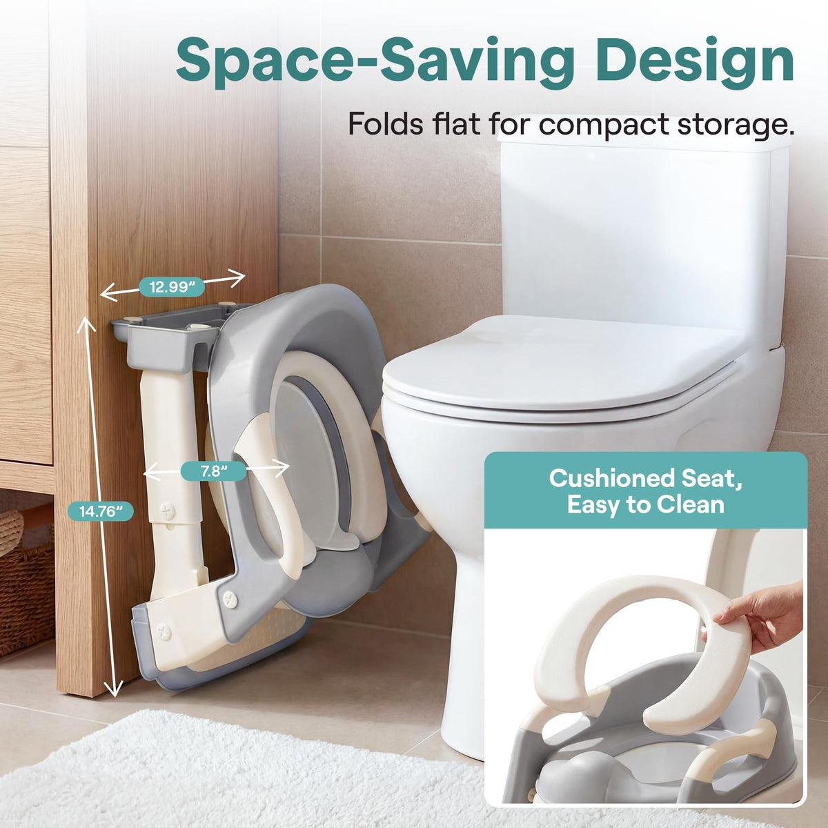 SereneLife fold-flat design saves space and travels easily.