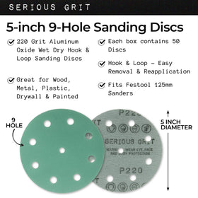Durable backing on Serious Grit disc offers reliable reuse on tough surfaces