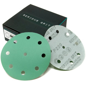 Serious Grit 5-Inch 9-Hole 220 Grit disc for Festool sander attachment and steady performance