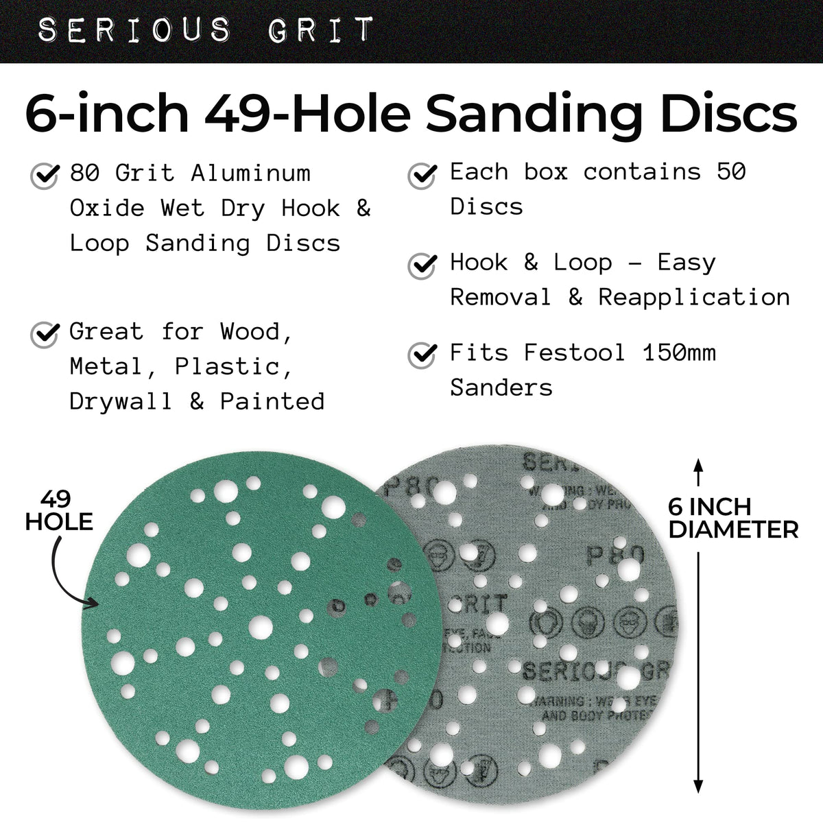 Serious Grit anti-clog coating close-up showing dust-shedding action