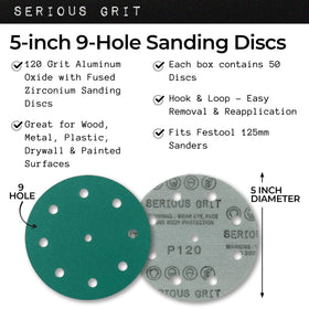 Serious Grit Festool-compatible disc enhances dust management and edge stability.