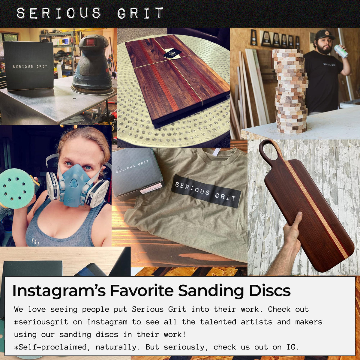 Serious Grit assorted box keeps all grit options organized for on-demand sanding.