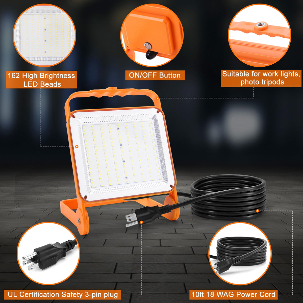 SETEN 2-pack emits 5000K daylight for true-color visibility.
