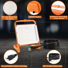SETEN 2-pack emits 5000K daylight for true-color visibility.