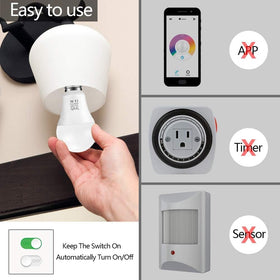 SETEN auto on/off outdoor lighting demonstrates dusk-to-dawn operation