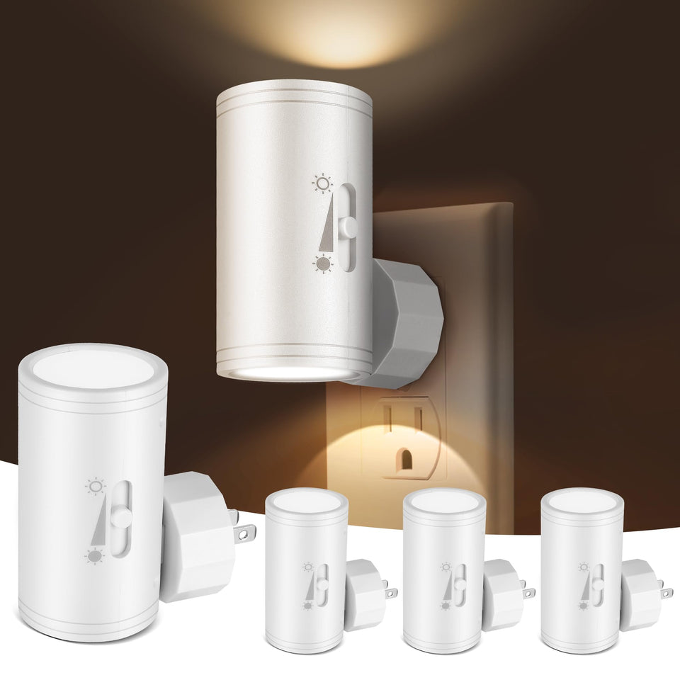 Seten LED night light with auto sensor for convenient hands-free illumination in outlets.