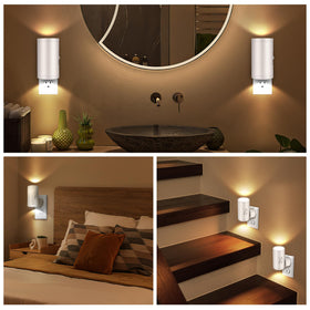 Seten night light delivers 3000K soft white glow for gentle room lighting.