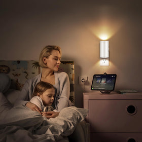 Seten night light with dimming control from 0 to 300 lumens for customizable brightness.