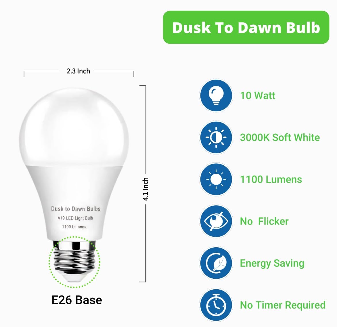 SETEN weather-resistant 6-pack bulbs for bulk outdoor lighting projects