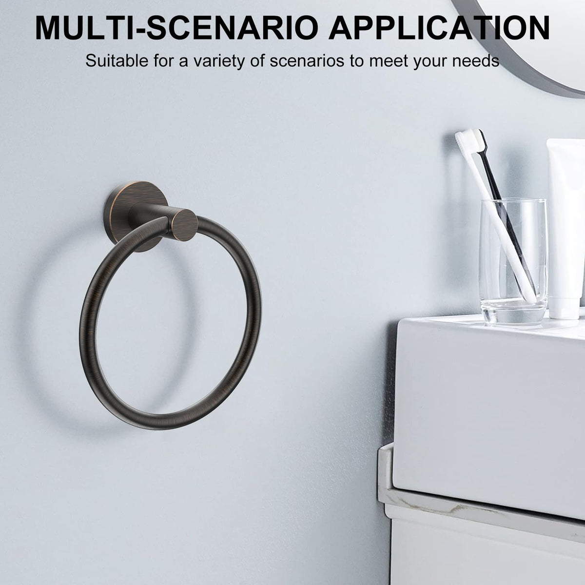 SetSail space-saving towel hanger ideal for small bathrooms.