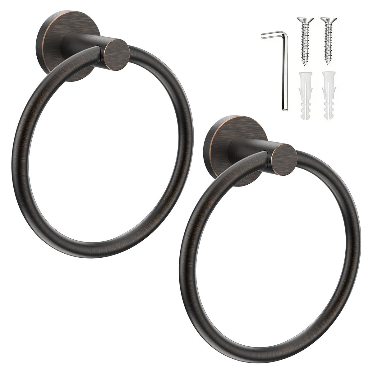 SetSail towel holder wall-mounted two-pack for organized bathrooms.