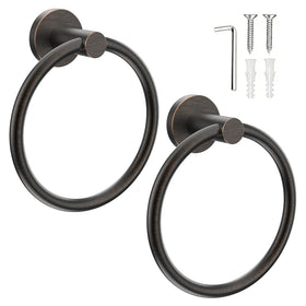 SetSail towel holder wall-mounted two-pack for organized bathrooms.