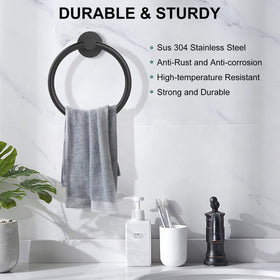 SetSail towel-holder installation kit demonstrates easy drill-hole mounting.