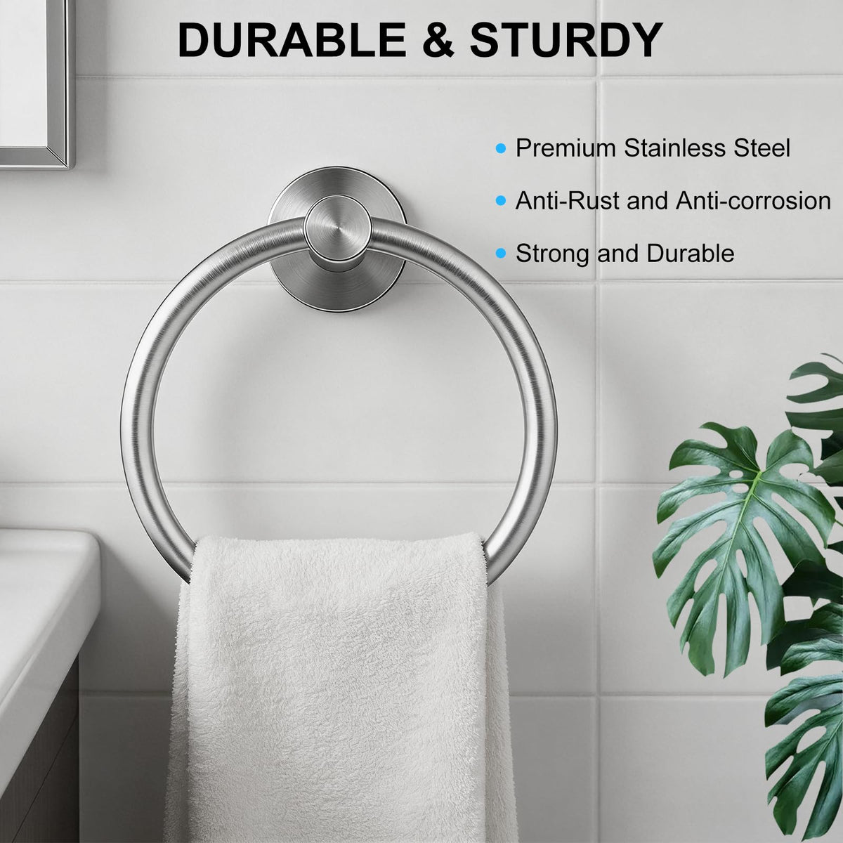 SetSail two-pack bathroom towel holders ready for coordinated setup