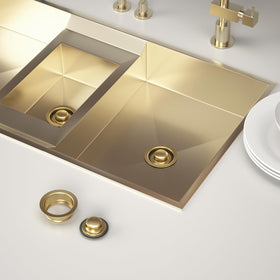 SettleDown gold finish resists fading for lasting kitchen aesthetics.
