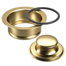 SettleDown gold bright sink stopper demonstrates tool-free installation and a tight seal.
