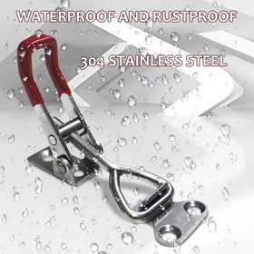 Seuenelf CUKAYO 304 stainless steel hasp showing corrosion resistance in metalwork.