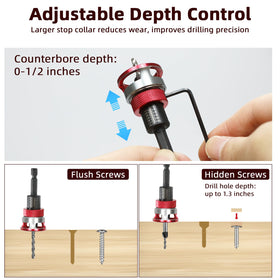 Seuphubs screwdriver bit and wrench in use for quick counterbore tasks.