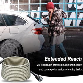 Sevensool secure leak-free end connectors prevent drips during cleaning.