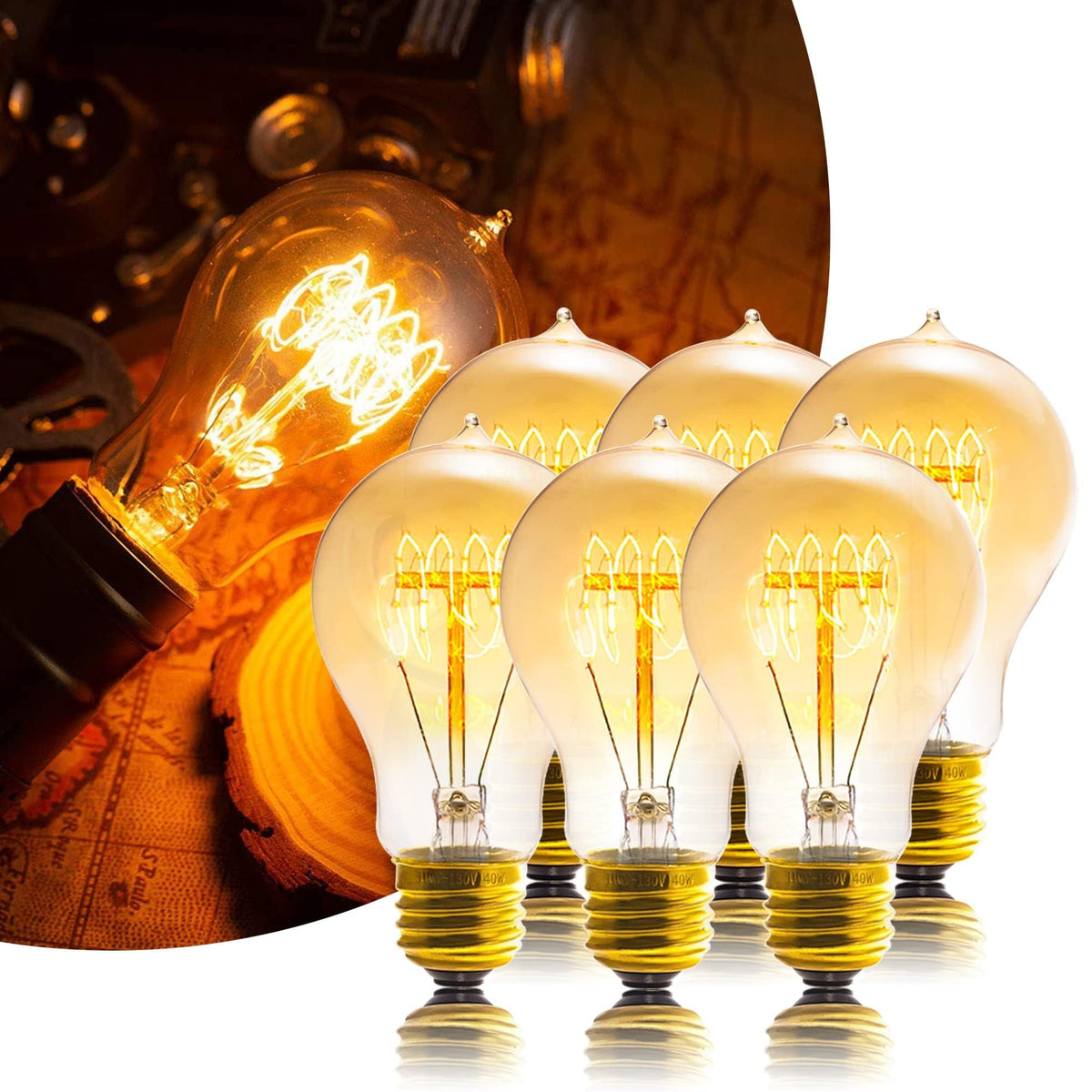 Sevici Edison Bulb six-pack provides lasting value for homes.