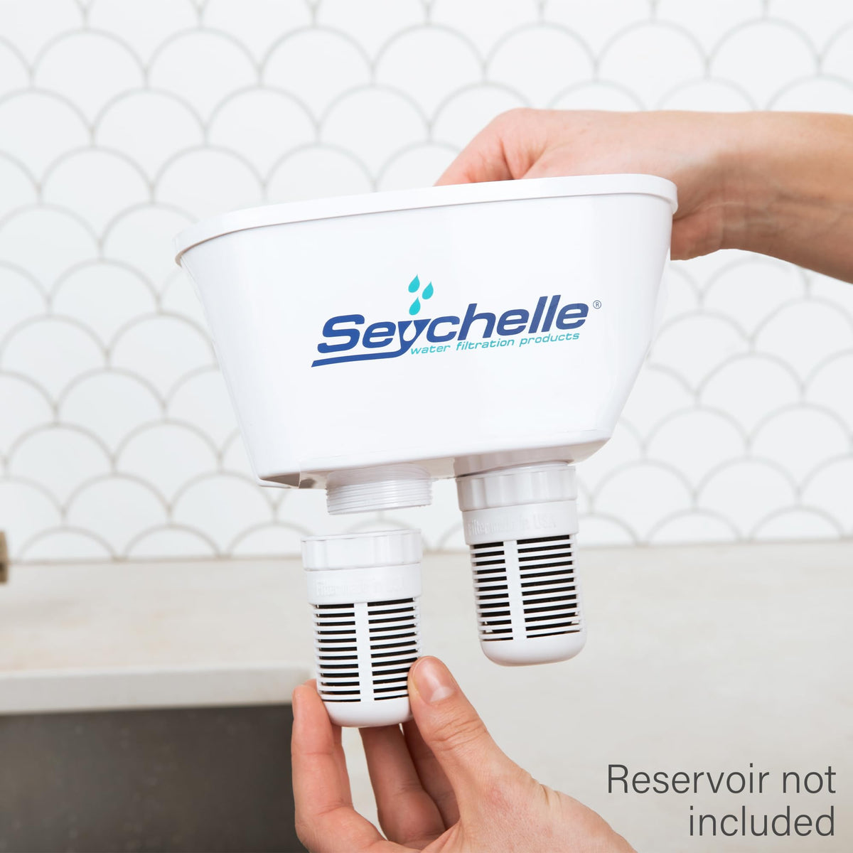 Seychelle ph2o alkaline filter 2pack setup-dispense indicates simple installation