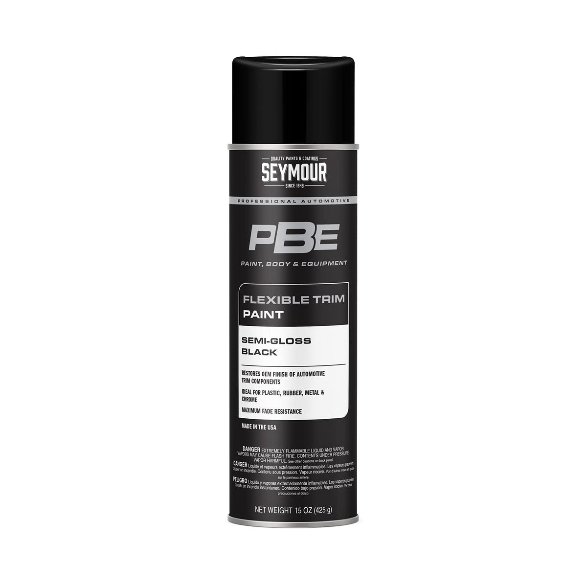 Seymour PBE Professional Trim Spray bottle demonstrates controlled, even coverage for trim.