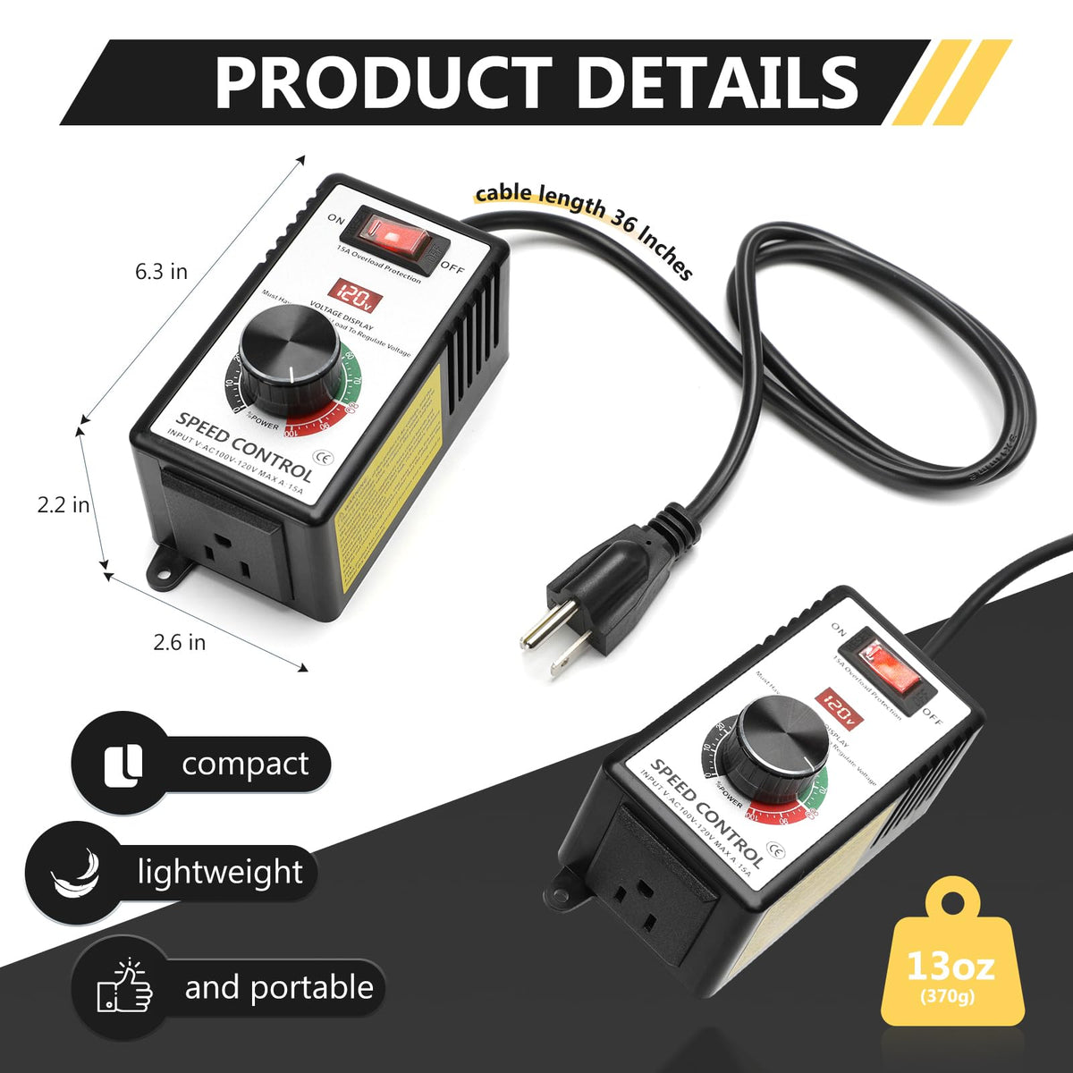Sezbaifles automatic overload protection helps prevent damage.