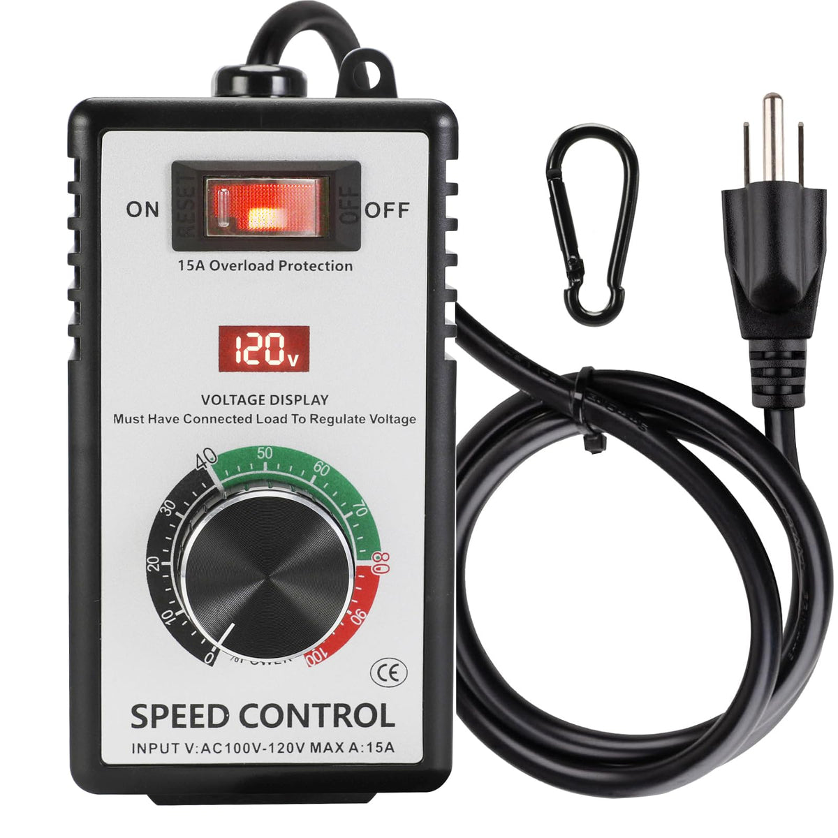 Sezbaifles variable motor speed controller front view enables precise control.