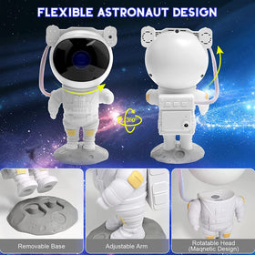 SFOUR Astronaut Galaxy Projector offers eight nebula effects for varied moods.
