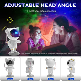 SFOUR Astronaut Galaxy Projector in a kid's bedroom as a soft night light.