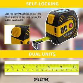 USB-C rechargeable SG SURGOAL laser tape measure for long usage without frequent batteries