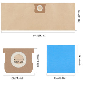 Disposable filter bags from Sgizoku 19-3100 for quick disposal and strong dust control.