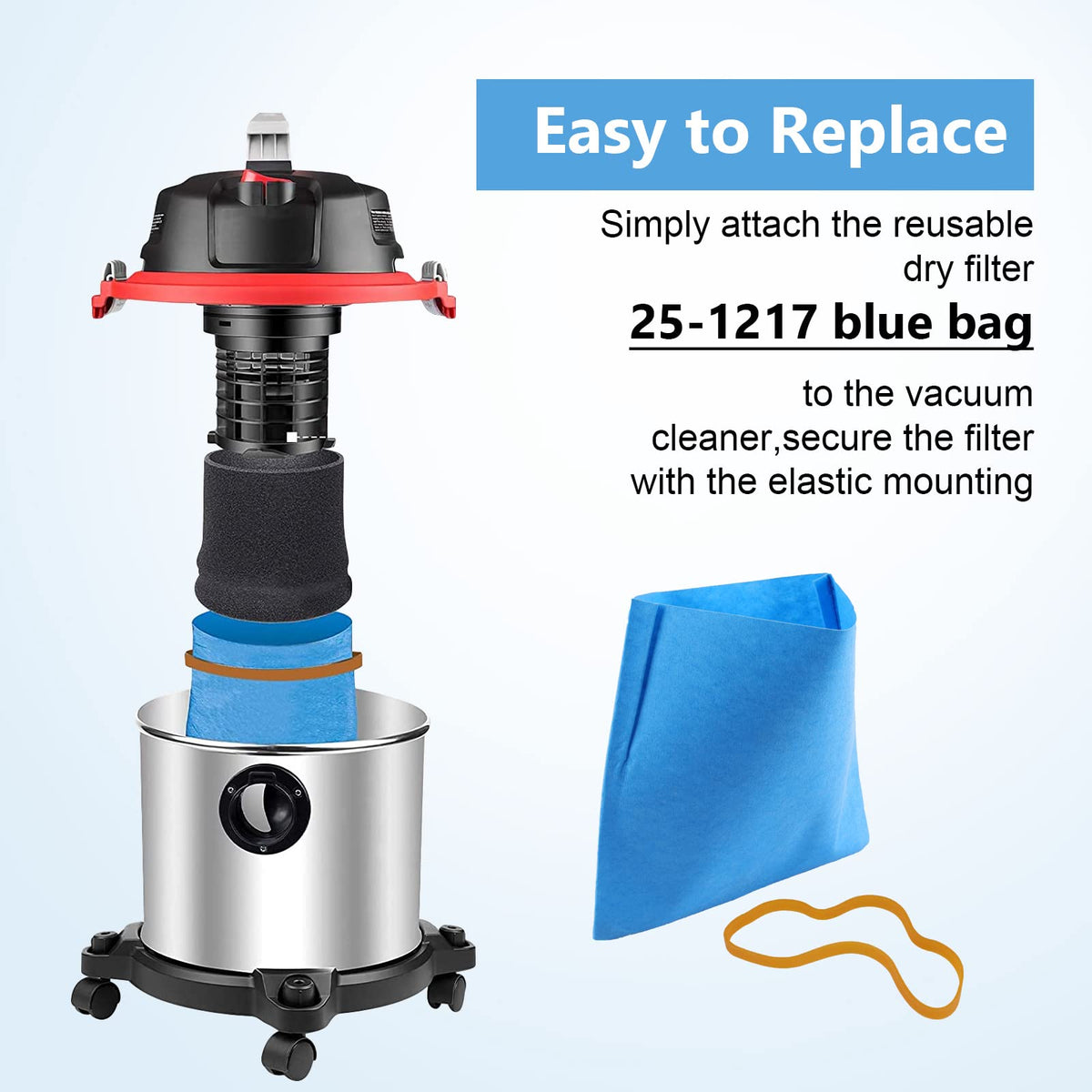 Edge-pressed design of Sgizoku 19-3100 bags provides a sturdy fit.