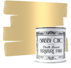 Shabby Chic Antique Gold finish on bottle shows premium metallic look for furniture.
