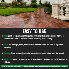 Shabebe Premium Stone Sealer works on porous natural stone surfaces.