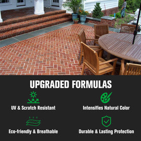 Shabebe Premium Stone Sealer roller application for fast, uniform finish.