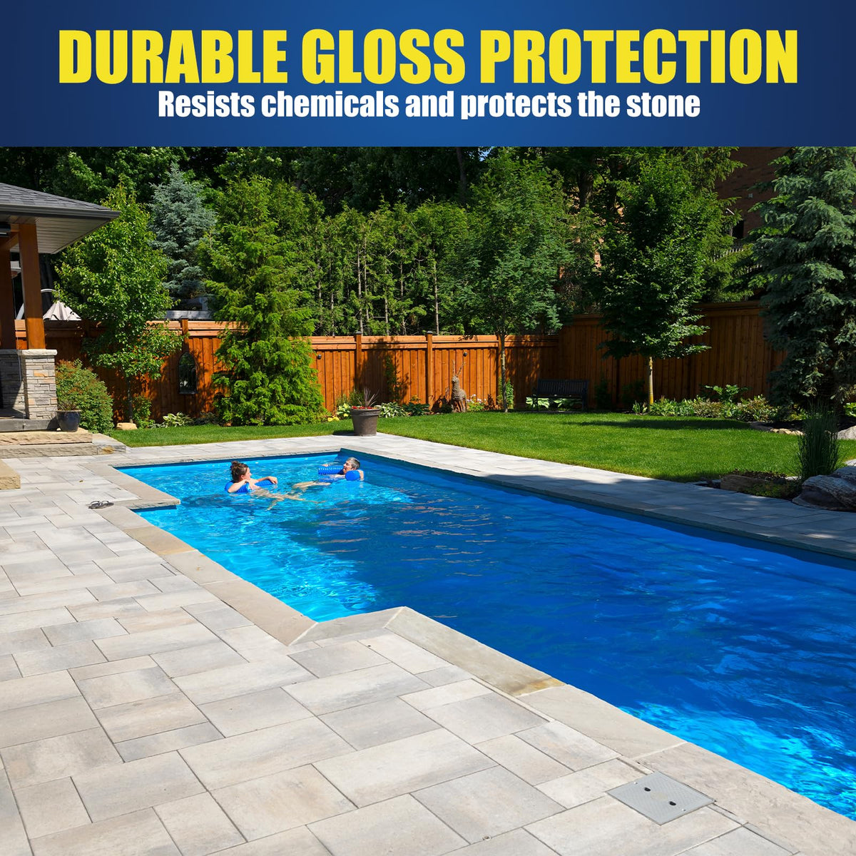 Shabebe Sealer protects brick walls from water and oil stains.