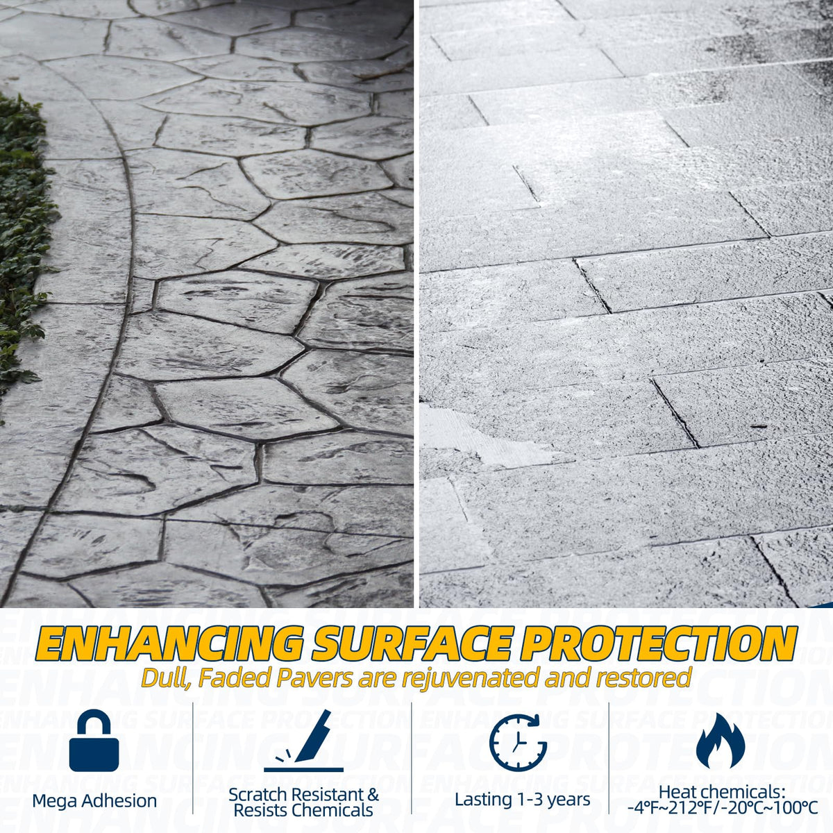 Shabebe wet-look seal on patio showcases rich color and a showroom-ready glossy surface.