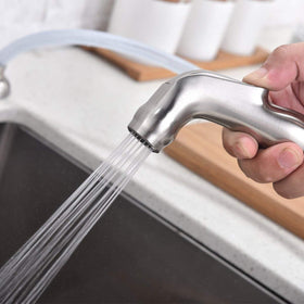 SHACO faucet swivels 360 degrees to reach every sink corner.