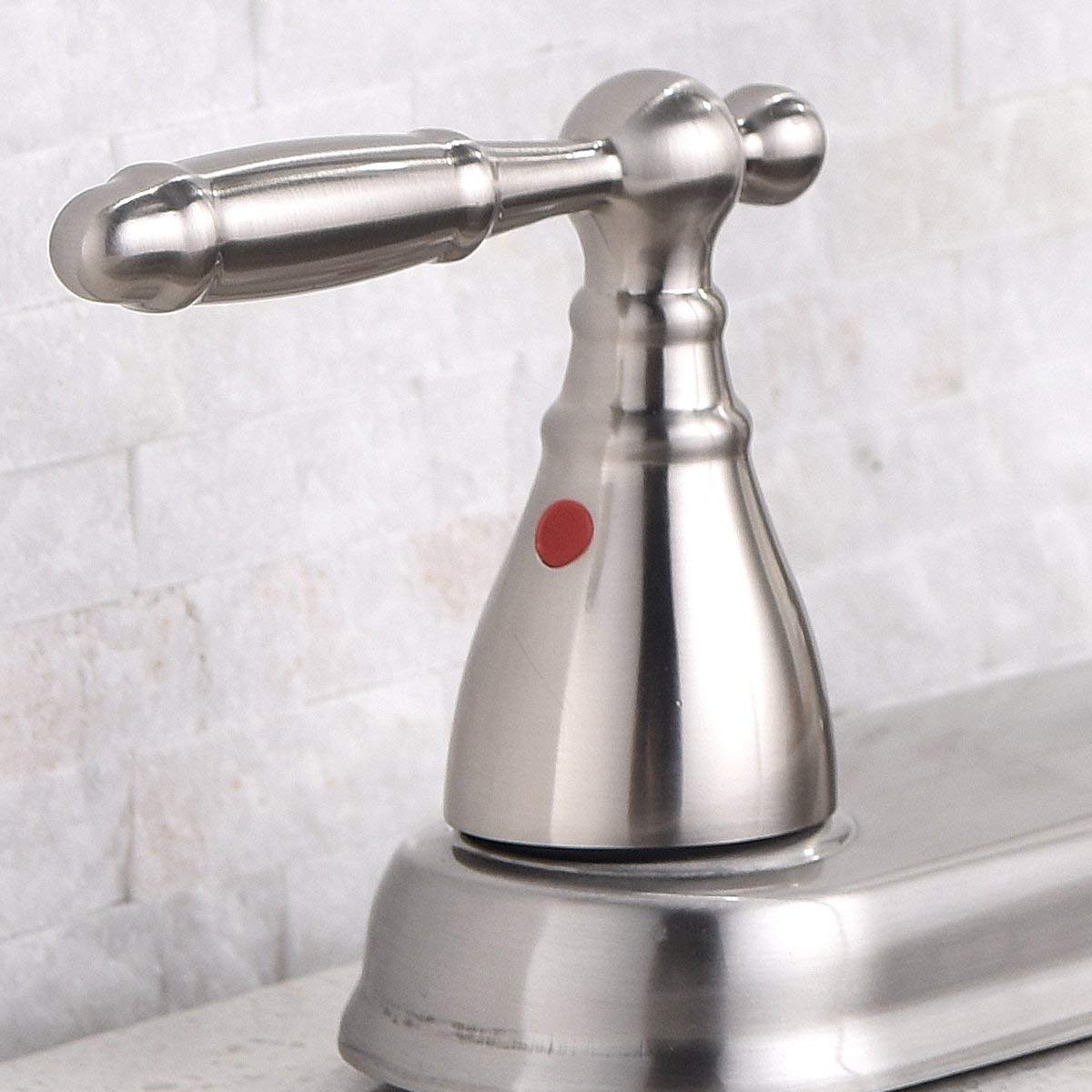 SHACO durable stainless steel construction with brushed nickel finish.