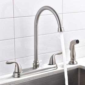 SHACO brushed nickel finish is scratch resistant and easy to maintain.