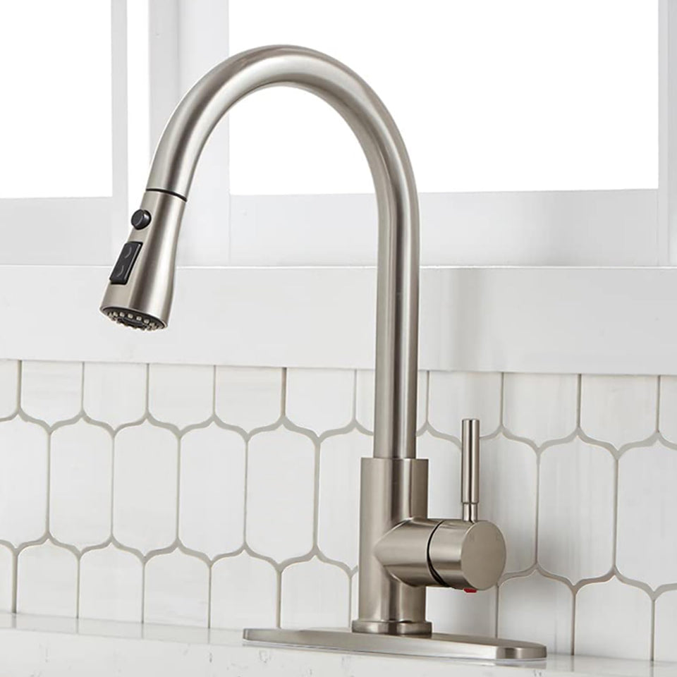 SHACO kitchen faucet pull-down sprayer for versatile cleaning tasks