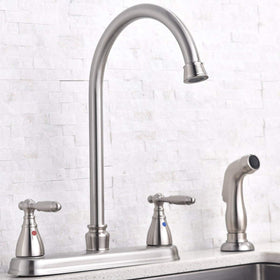 SHACO side sprayer enabling targeted cleaning of dishes and pots.