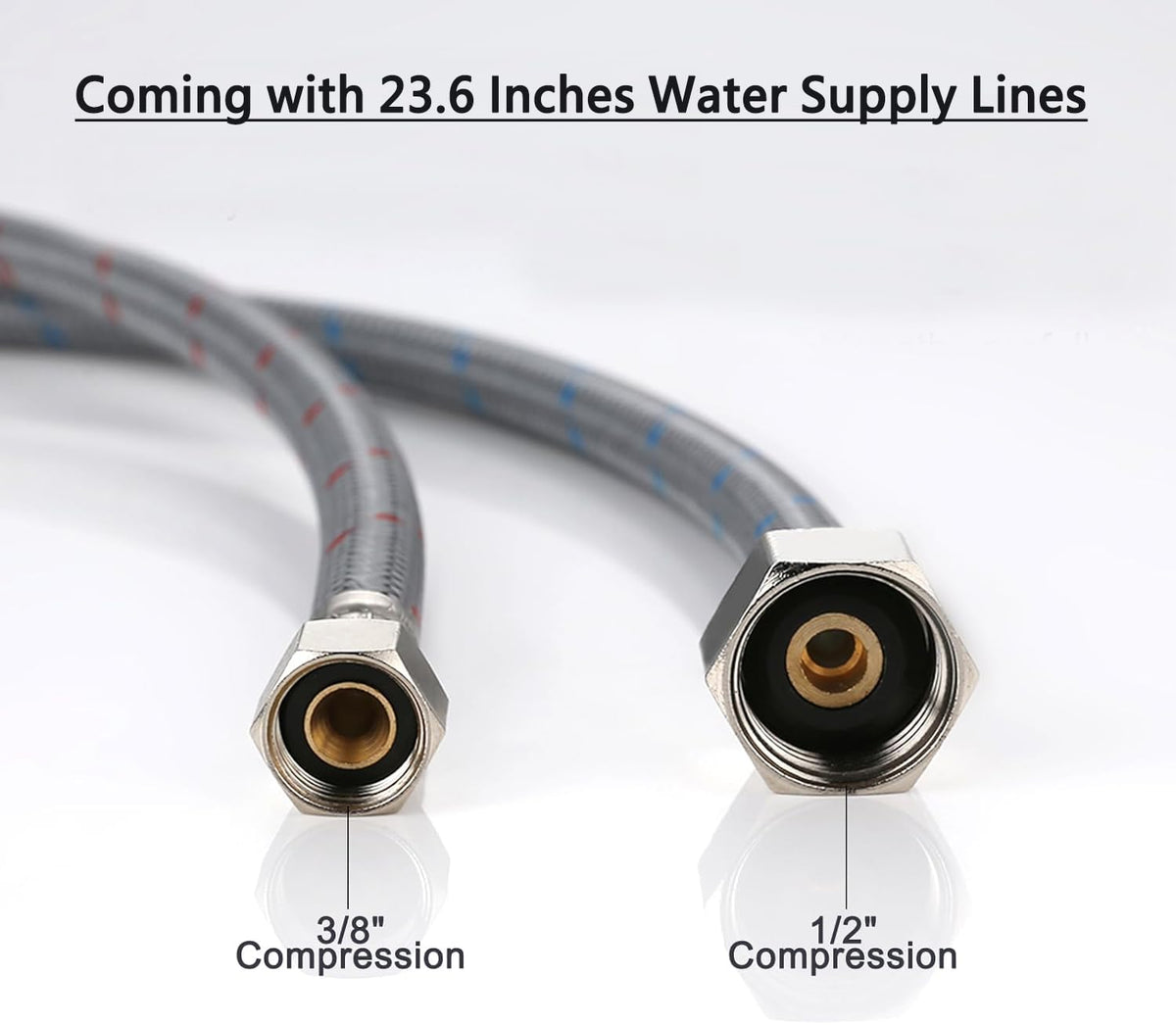 SHACO two-handle control helps you regulate hot and cold water precisely.