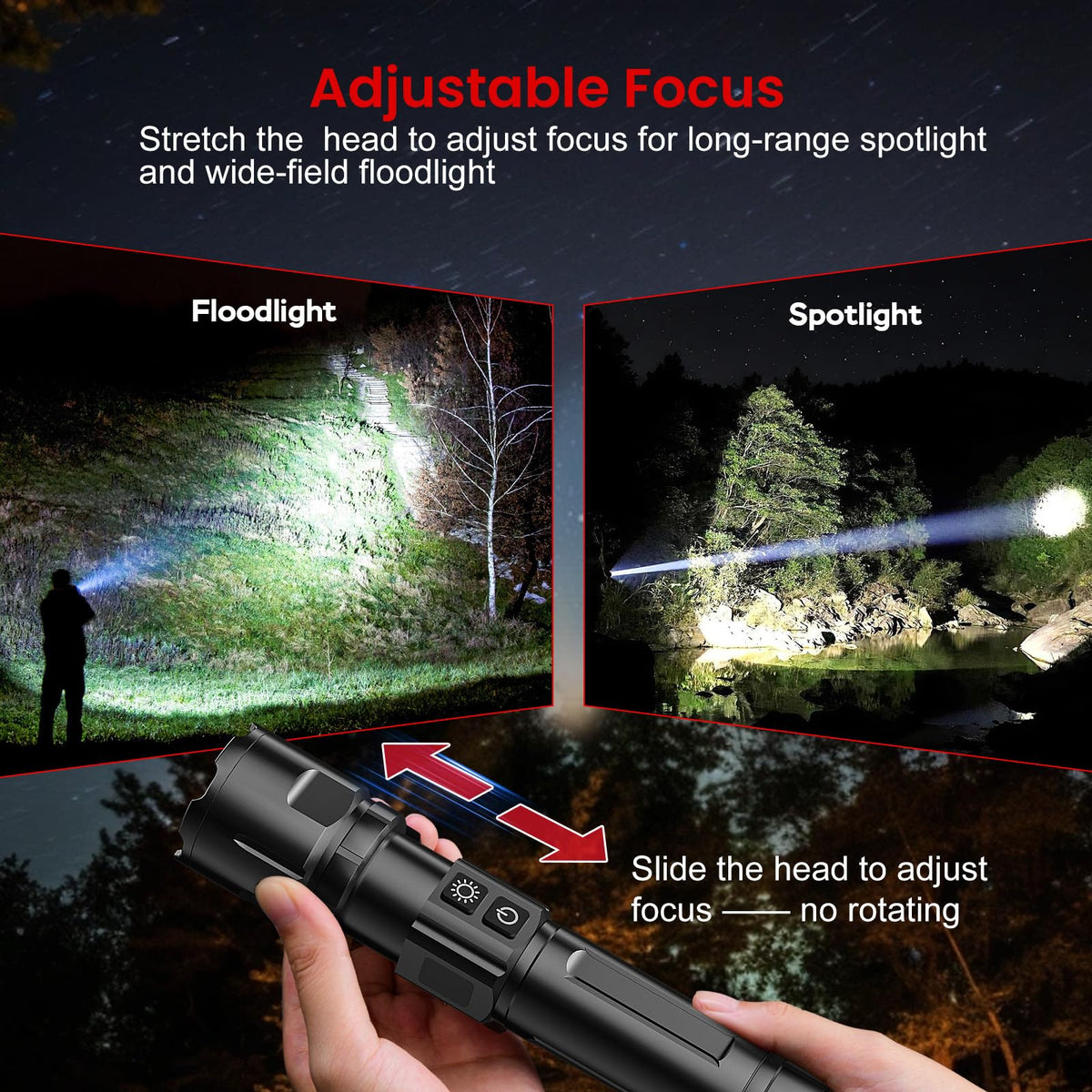 Shadowhawk dual-switch design enables quick on/off and signaling.