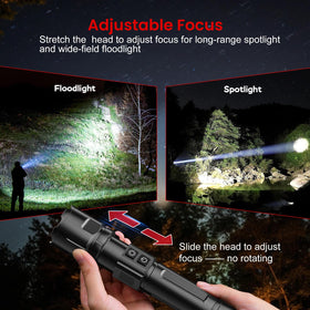 Shadowhawk dual-switch design enables quick on/off and signaling.
