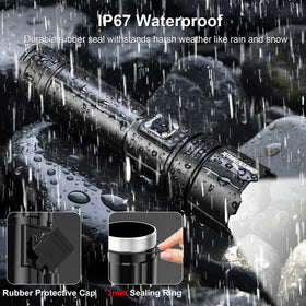 Shadowhawk flashlight five lighting modes graphic showcases versatility for emergencies and daily use