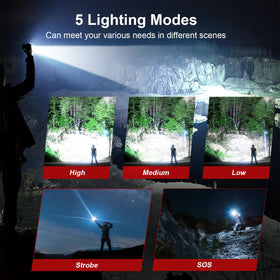 Shadowhawk flashlight IP67 seal emphasizes weatherproof performance in rain or snow